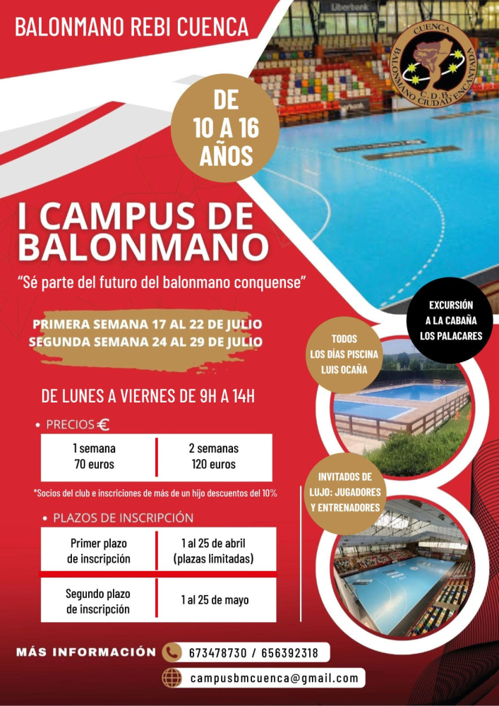 Ya está aquí el primer campus de balonmano de la ciudad de Cuenca