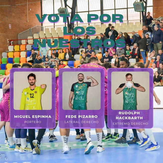 Espinha, Fede Pizarro y Hackbarth, nominados al All Star ASOBAL