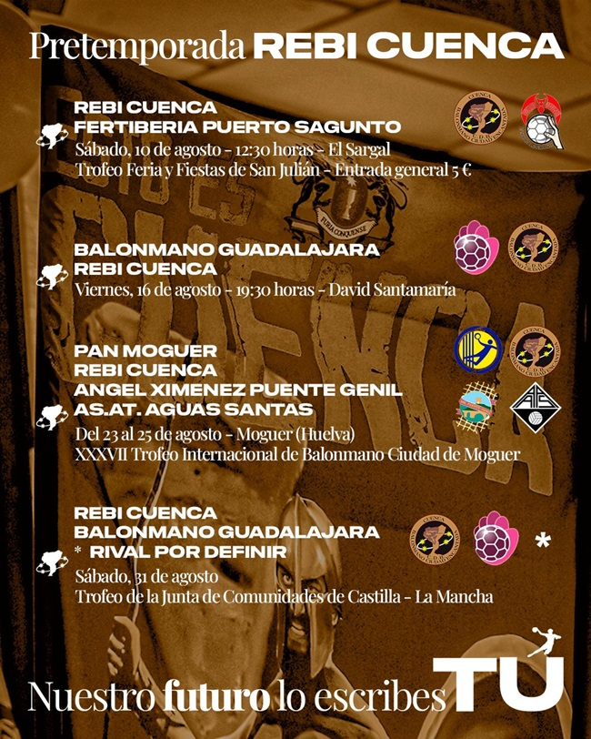 Los amistosos del REBI Cuenca para este verano