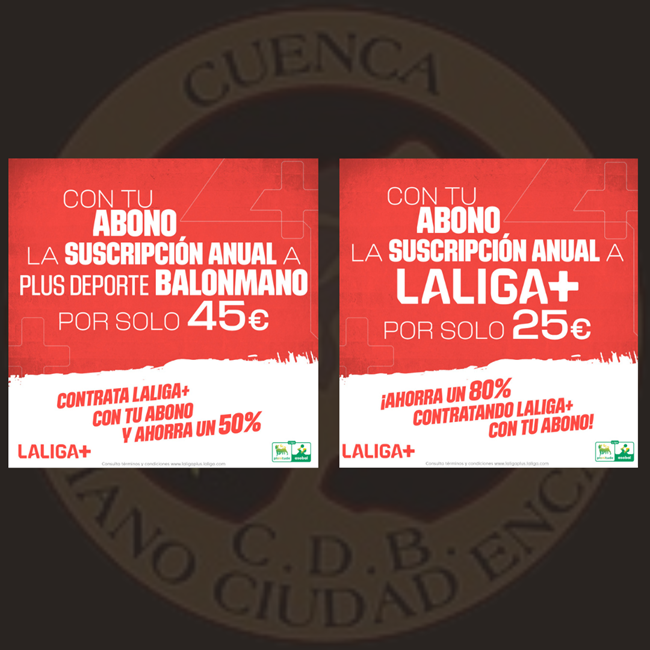 Promoción LaLiga+ si eres abonado del REBI Cuenca 