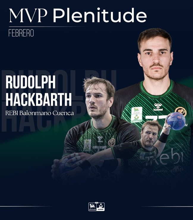 El MVP de febrero es para Hackbarth 